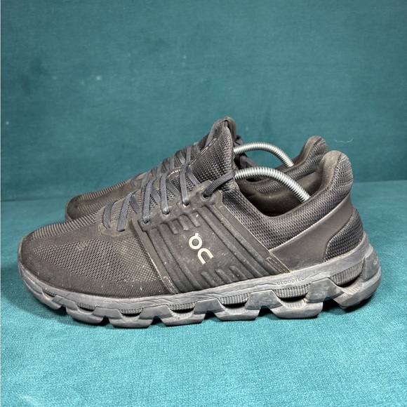On Cloud 5 All Black Mens Size 12 Athletic Running Shoes